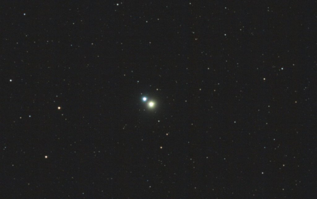 Albireo with TS130/910, 20x10 seconds stack, crop 1:1