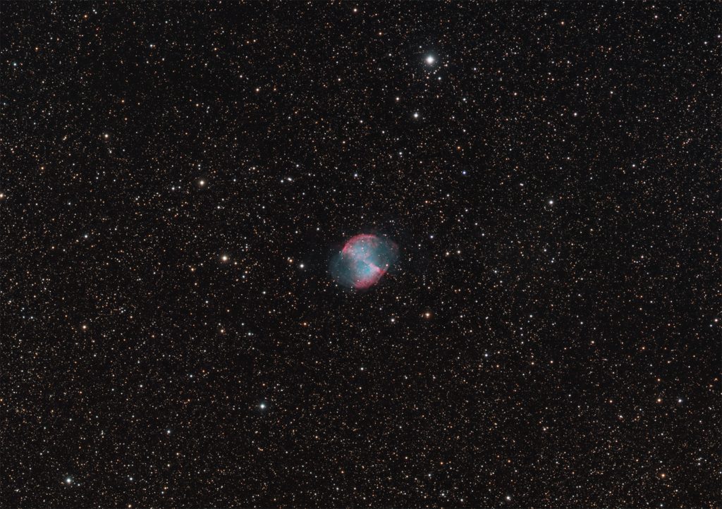M27 planetary nebula in Vulpecula