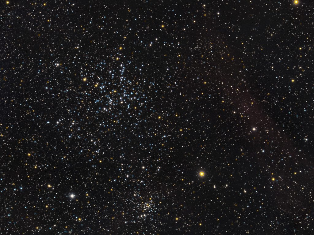 M38 open cluster and surroundings