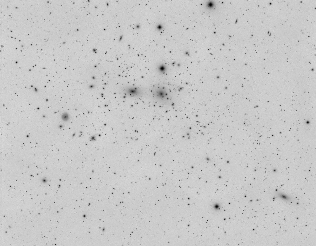 Coma Cluster, 400 minutes L inverted