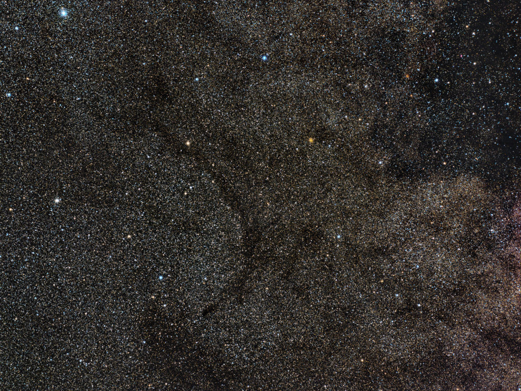 Barnard 138 Black Lizard nebula in Aquila