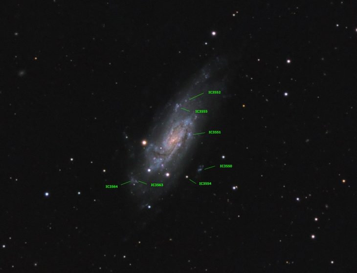 Active HII regions in NGC4559