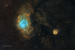 M8 Lagoon and M20 Trifid nebulae
