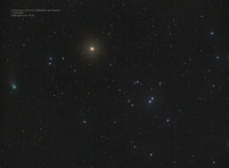 Comet C/2023 E3 ZTF and Hyades cluster