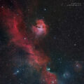 Seagull emission nebula in Monoceros and Canis Major
