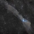 vdB 158 and LBN 534 nebulae in Andromeda