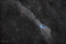 vdB 158 and LBN 534 nebulae in Andromeda